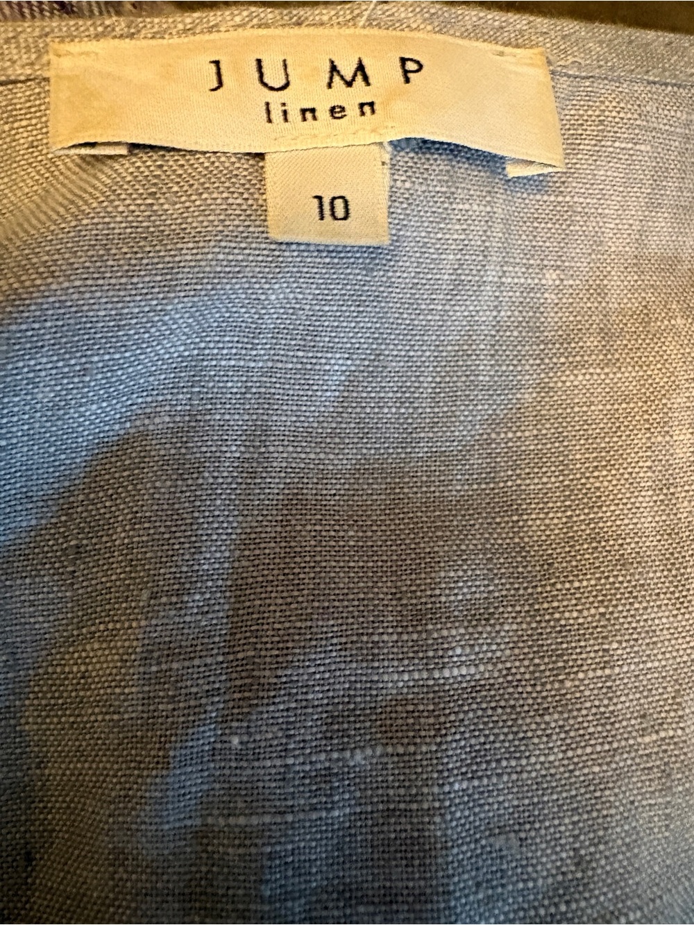 Jump Oatmeal Button-Front Midi Dress. Pockets! MSRP 229 - Picture 7 of 12